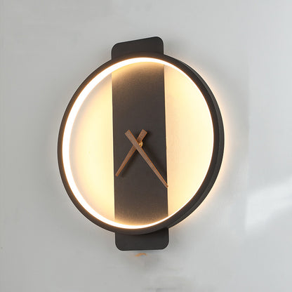 Wall Lamp Modern Clock