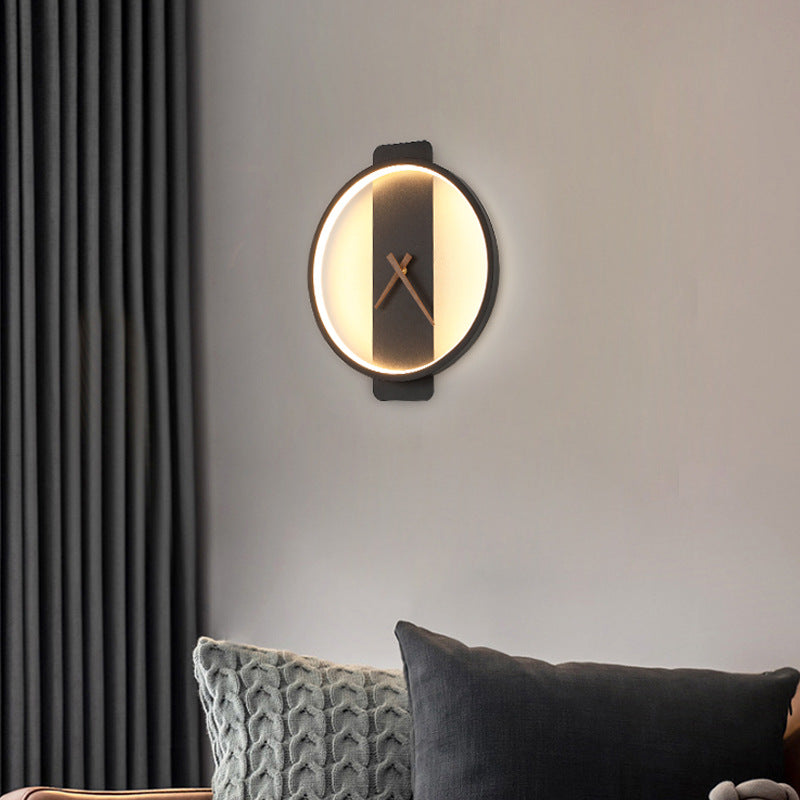 Wall Lamp Modern Clock