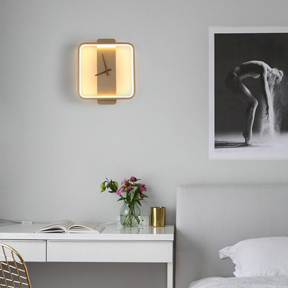 Wall Lamp Modern Clock