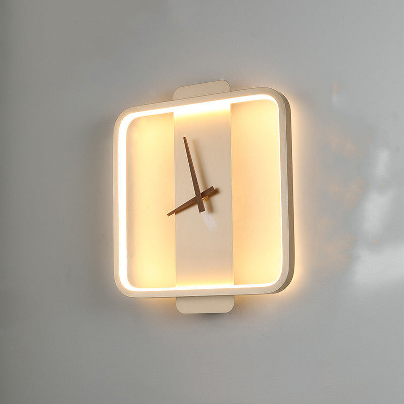 Wall Lamp Modern Clock