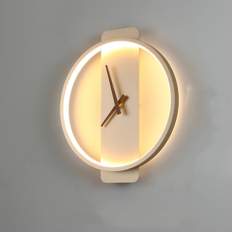 Wall Lamp Modern Clock