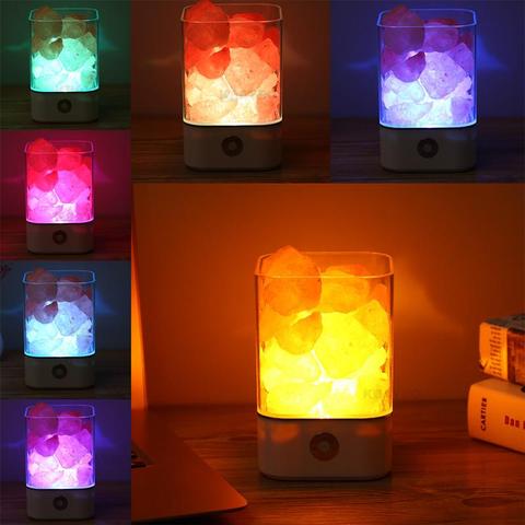 Salt Crystal LED Light