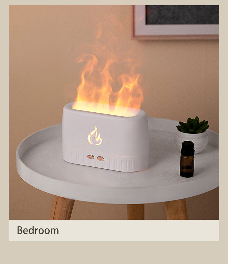 Flame Humidifier, LED Aroma Diffuser