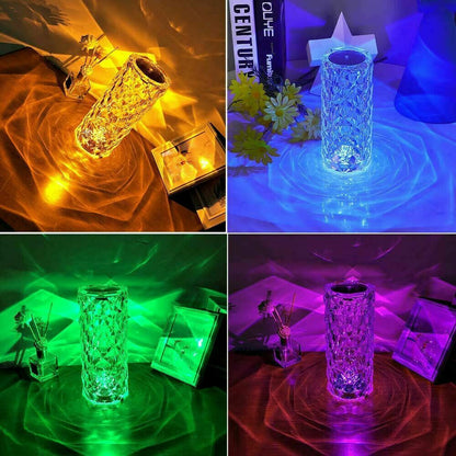 Crystal Table Lamp, Remote Control