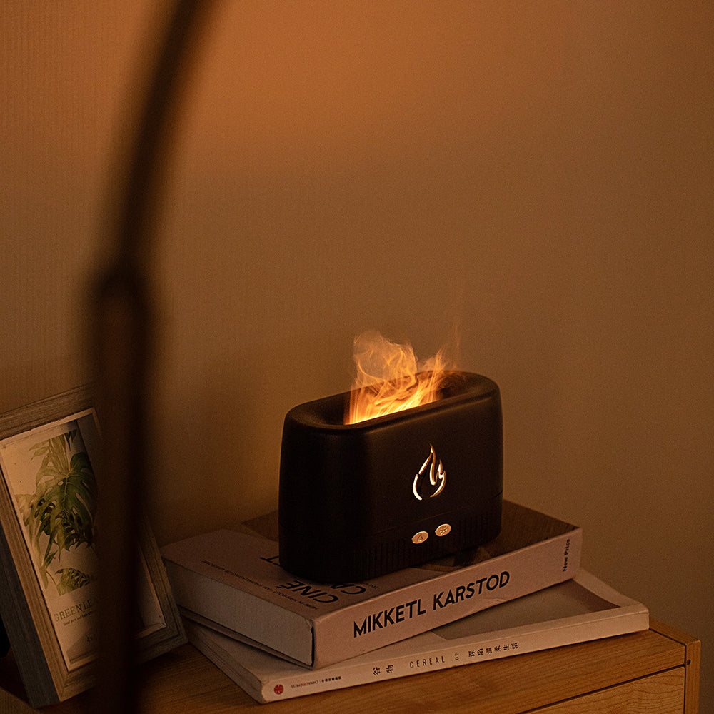 Flame Humidifier, LED Aroma Diffuser