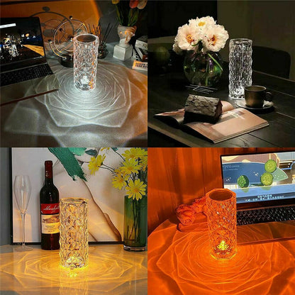 Crystal Table Lamp, Remote Control