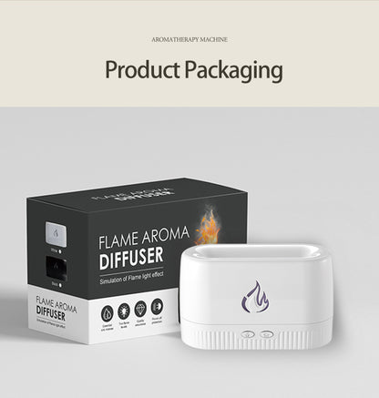 Flame Humidifier, LED Aroma Diffuser