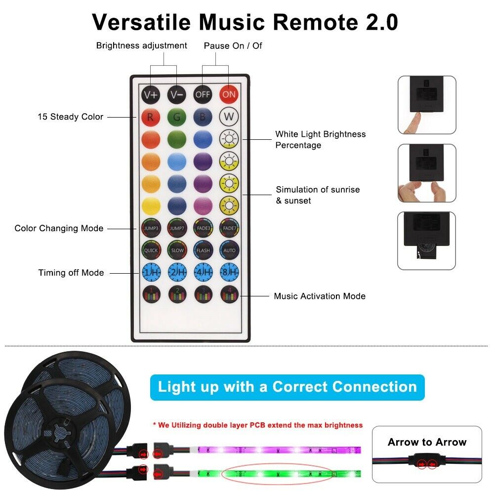 LED Strip Lights, RGB, Bluetooth