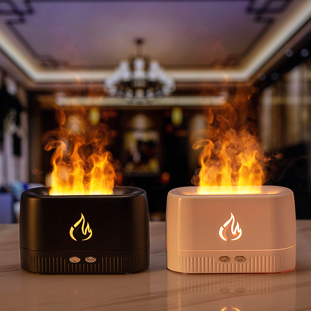 Flame Humidifier, LED Aroma Diffuser